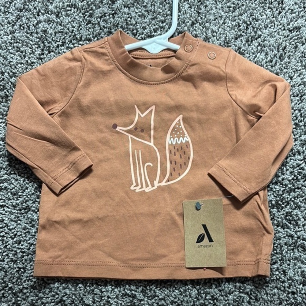 Amazon Kids Fox Graphic Shirt - 3 Months